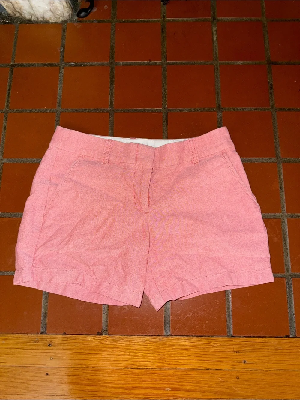 J. Crew Pink Cotton Blend Bermuda Shorts size 0